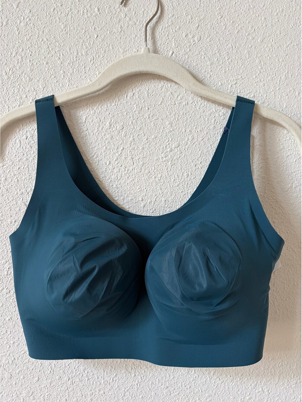Evelyn Bobbie Bobbie Scoop Bra Teal Size Medium Wireless Comfy